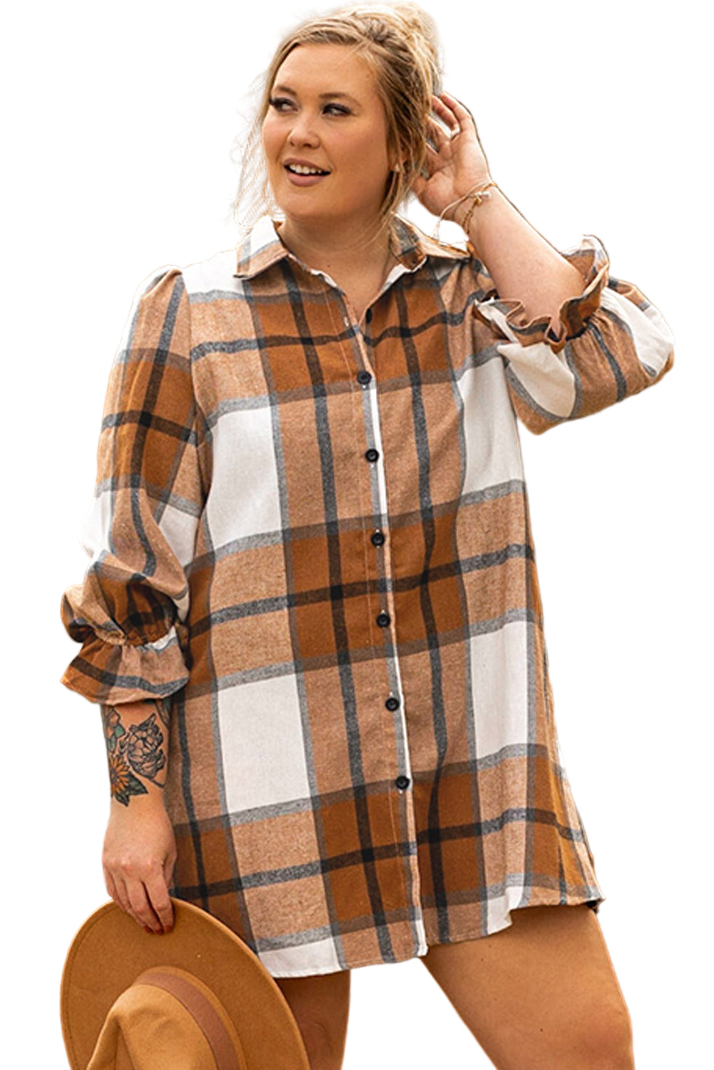 Plus-Size Flannels | Soft Shirts, Warm Jackets & Flowy Plaid Dresses