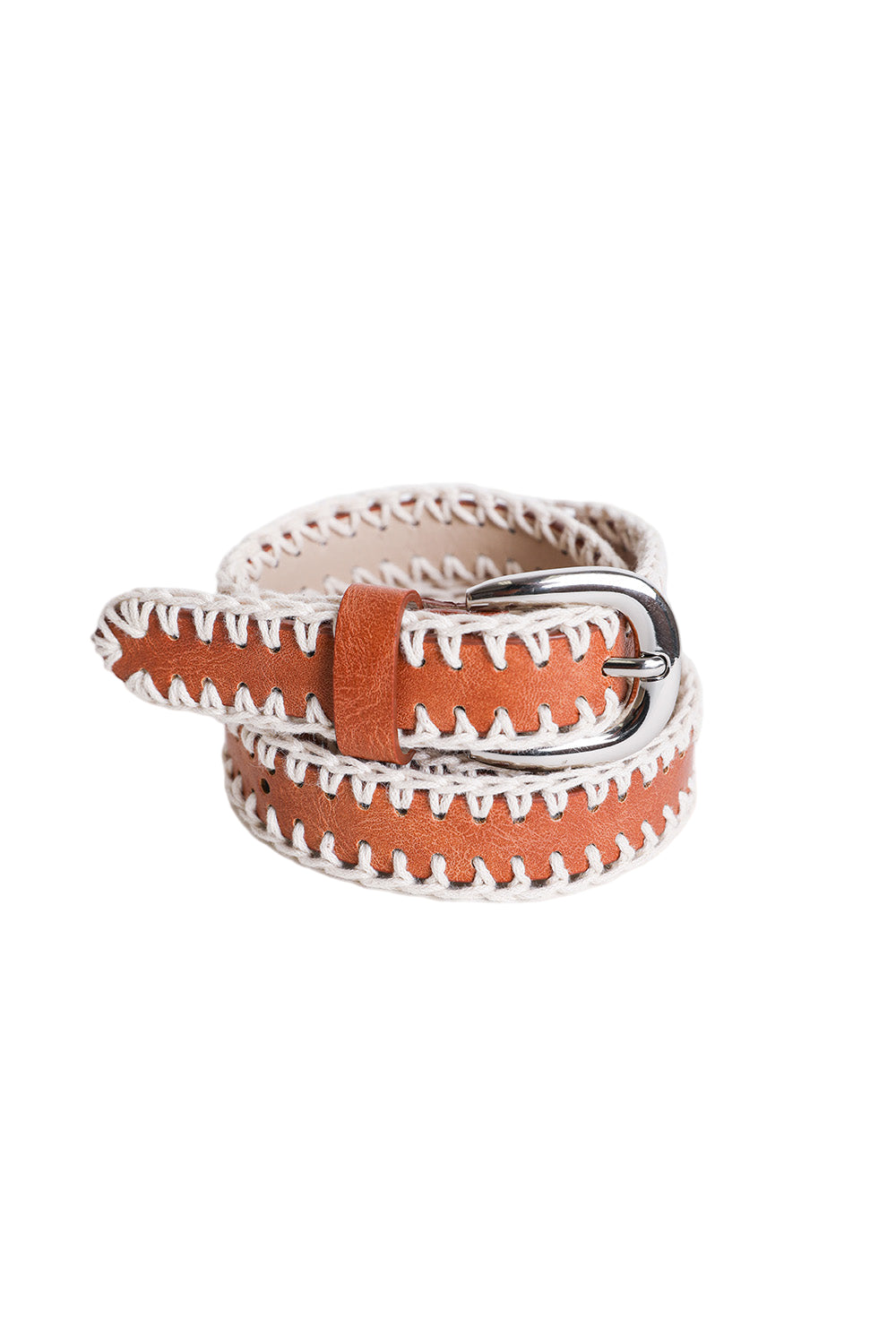 Crochet Vegan Leather Belt