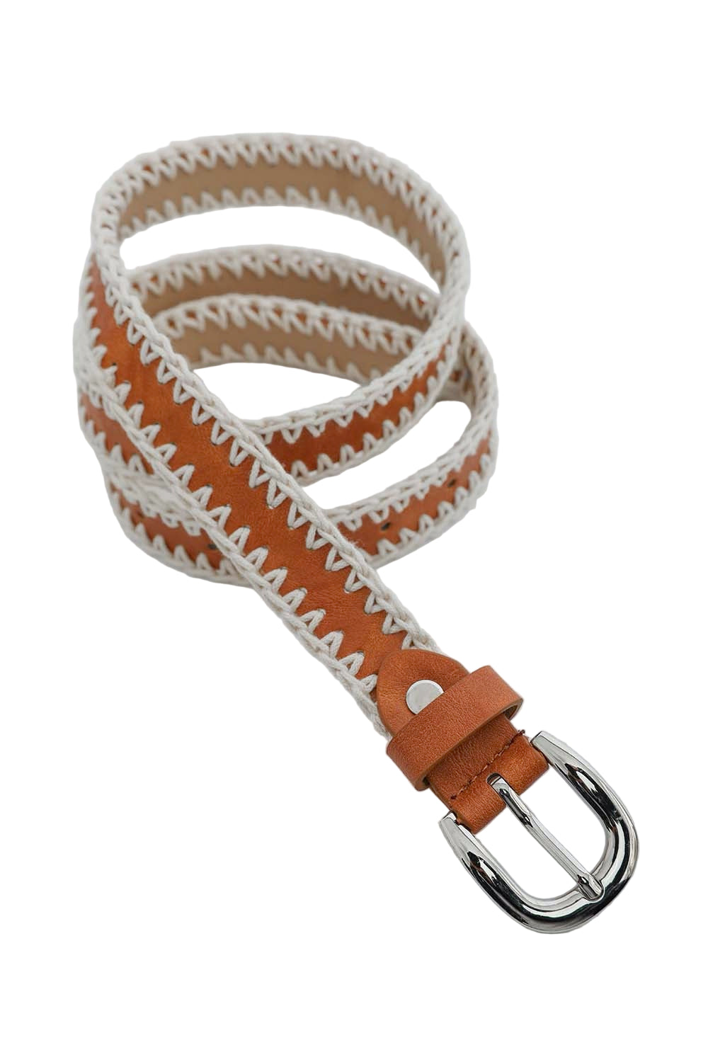 Crochet Vegan Leather Belt