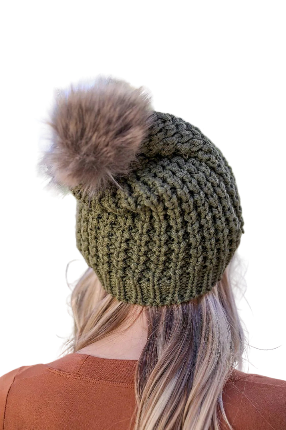 Cute Textured Pom Beanie