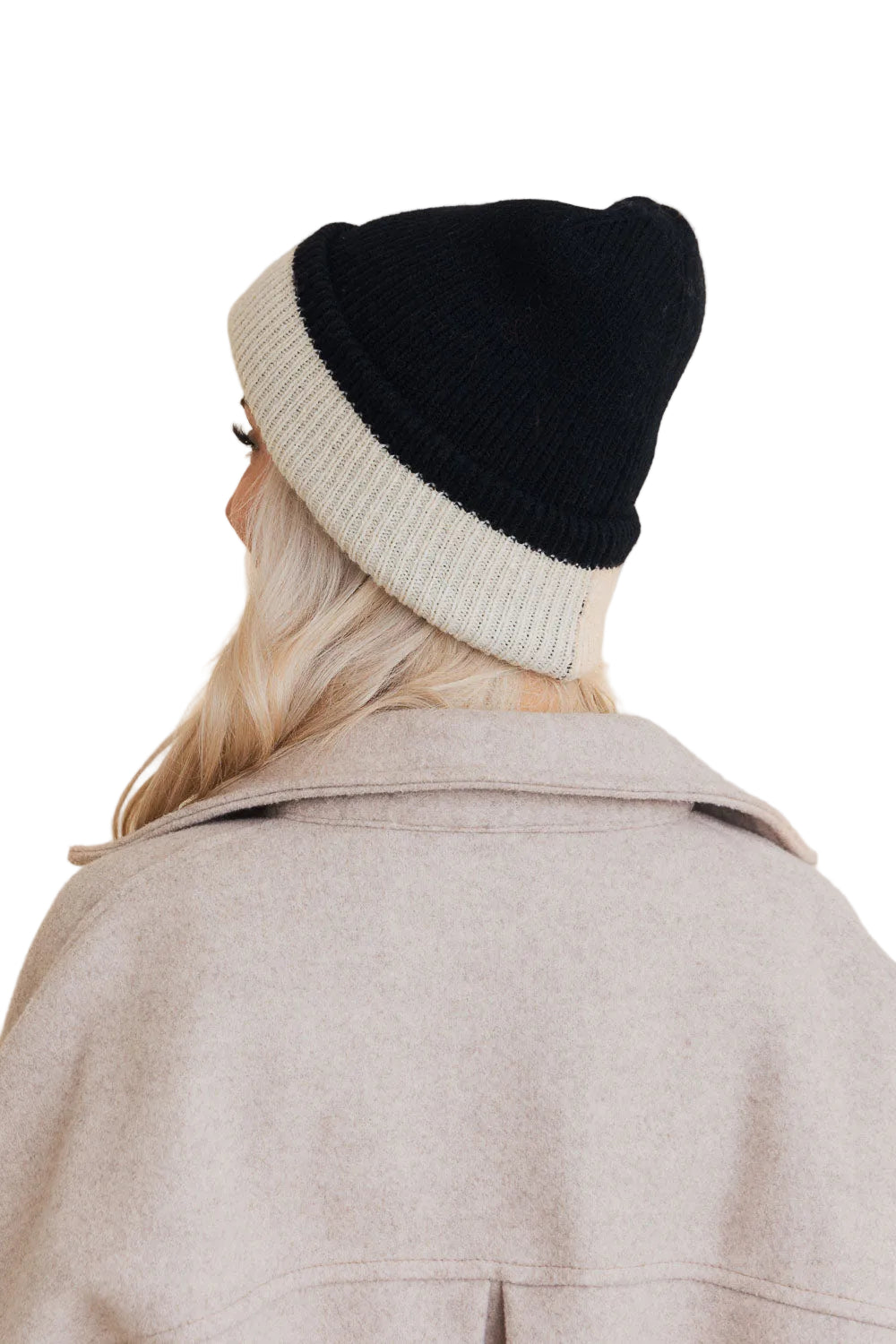 Essential Harmony Two-Tone Knit Beanie