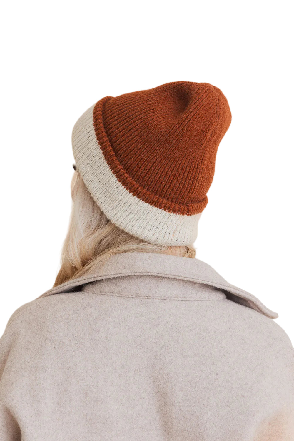 Essential Harmony Two-Tone Knit Beanie