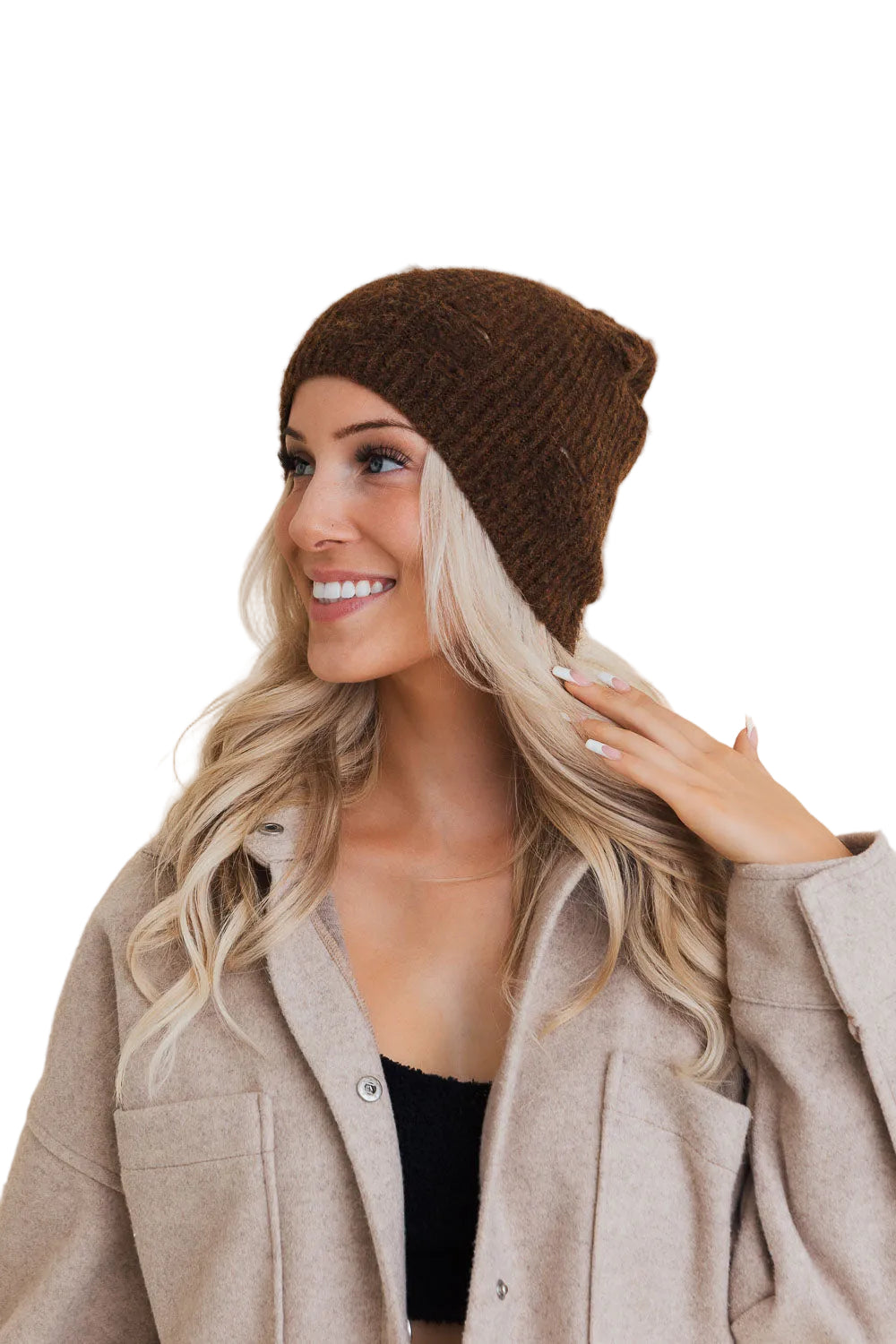 Rugged Edge Distressed Knit Beanie