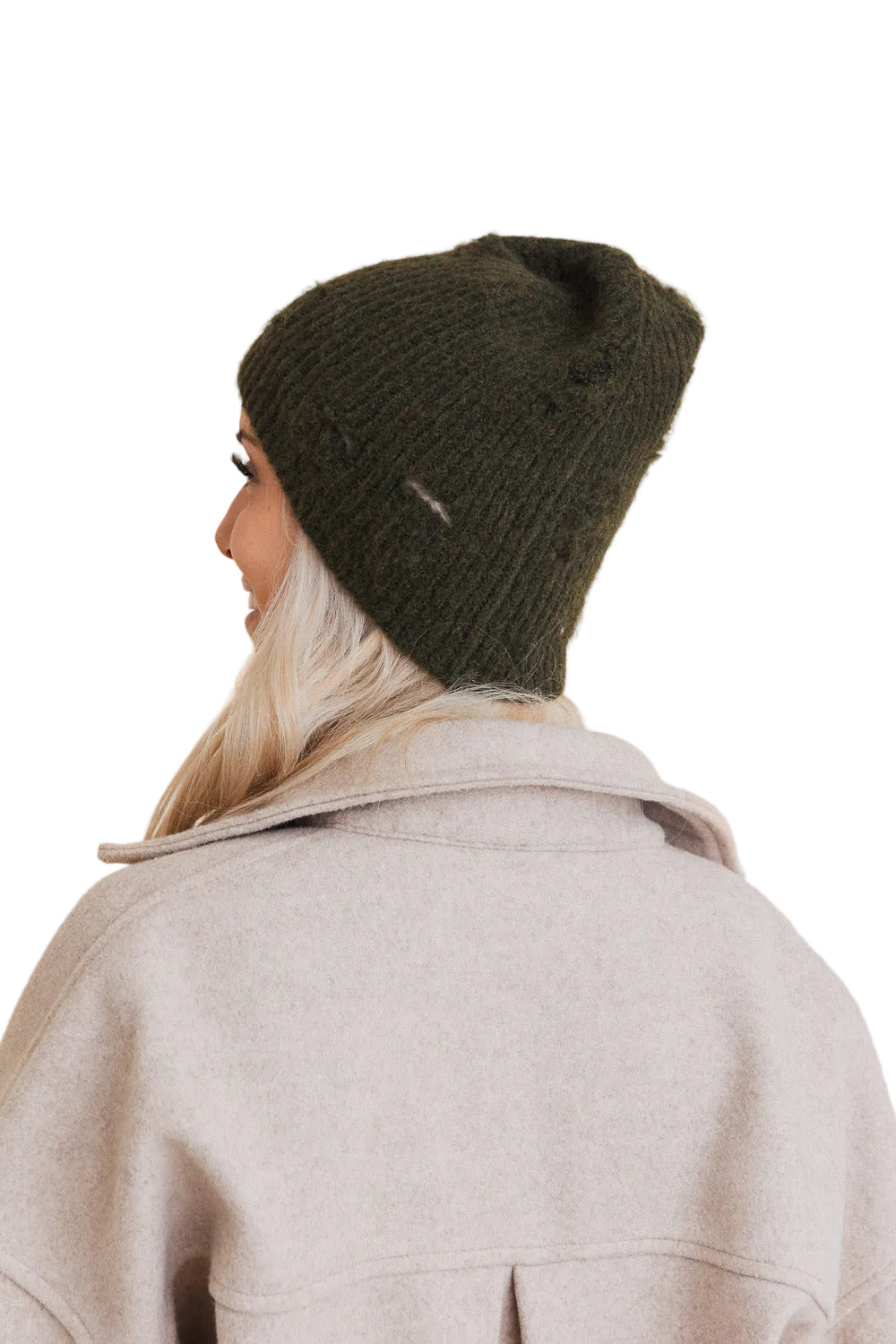 Rugged Edge Distressed Knit Beanie