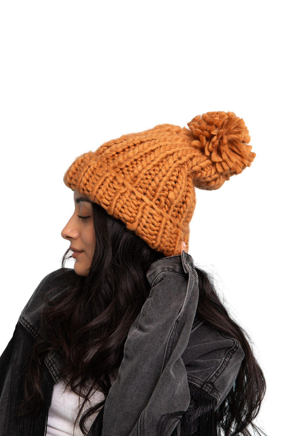 Soft Chunky Cable Knit Beanie