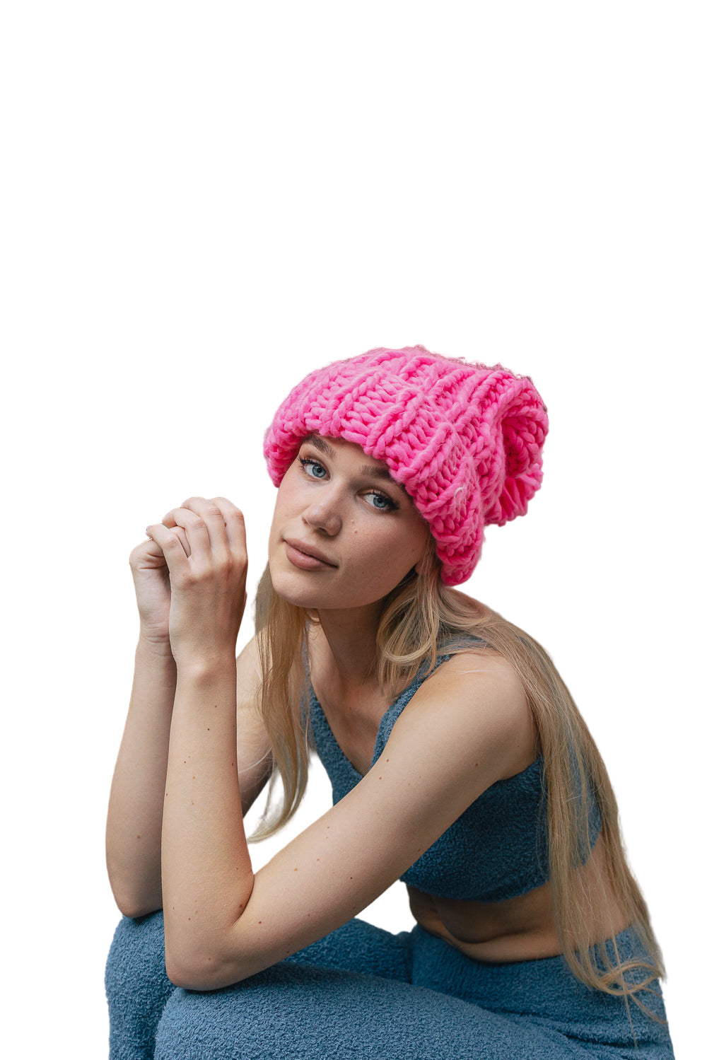 Soft Chunky Cable Knit Beanie