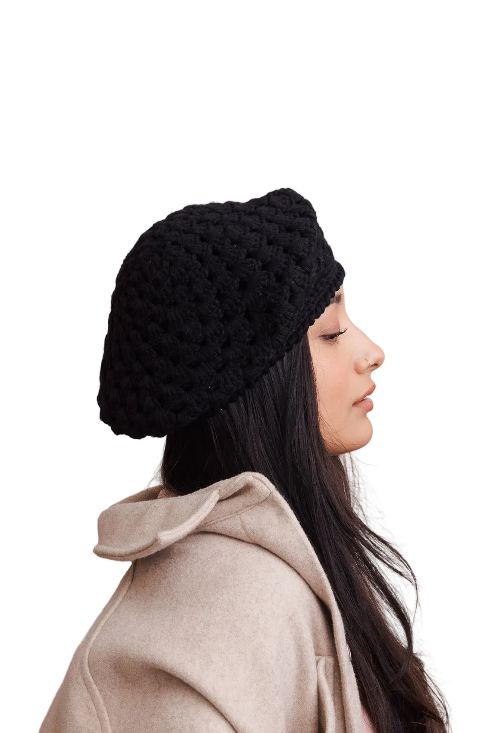 Darling Crochet Knitted Beret
