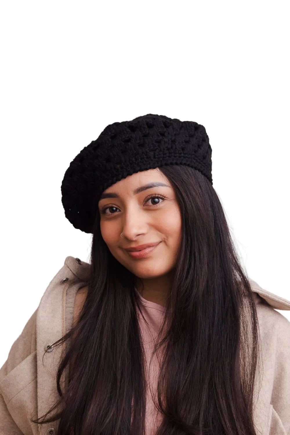 Darling Crochet Knitted Beret