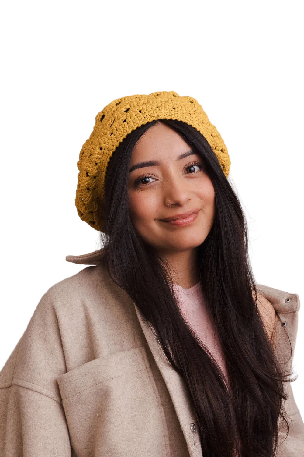 Darling Crochet Knitted Beret
