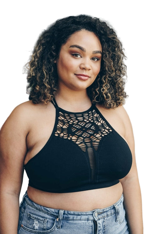 Plus Cutout Seamless Bralette