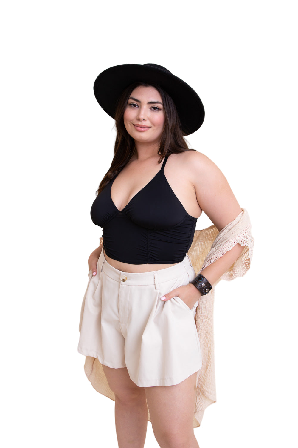 Ruched Bralette Plus