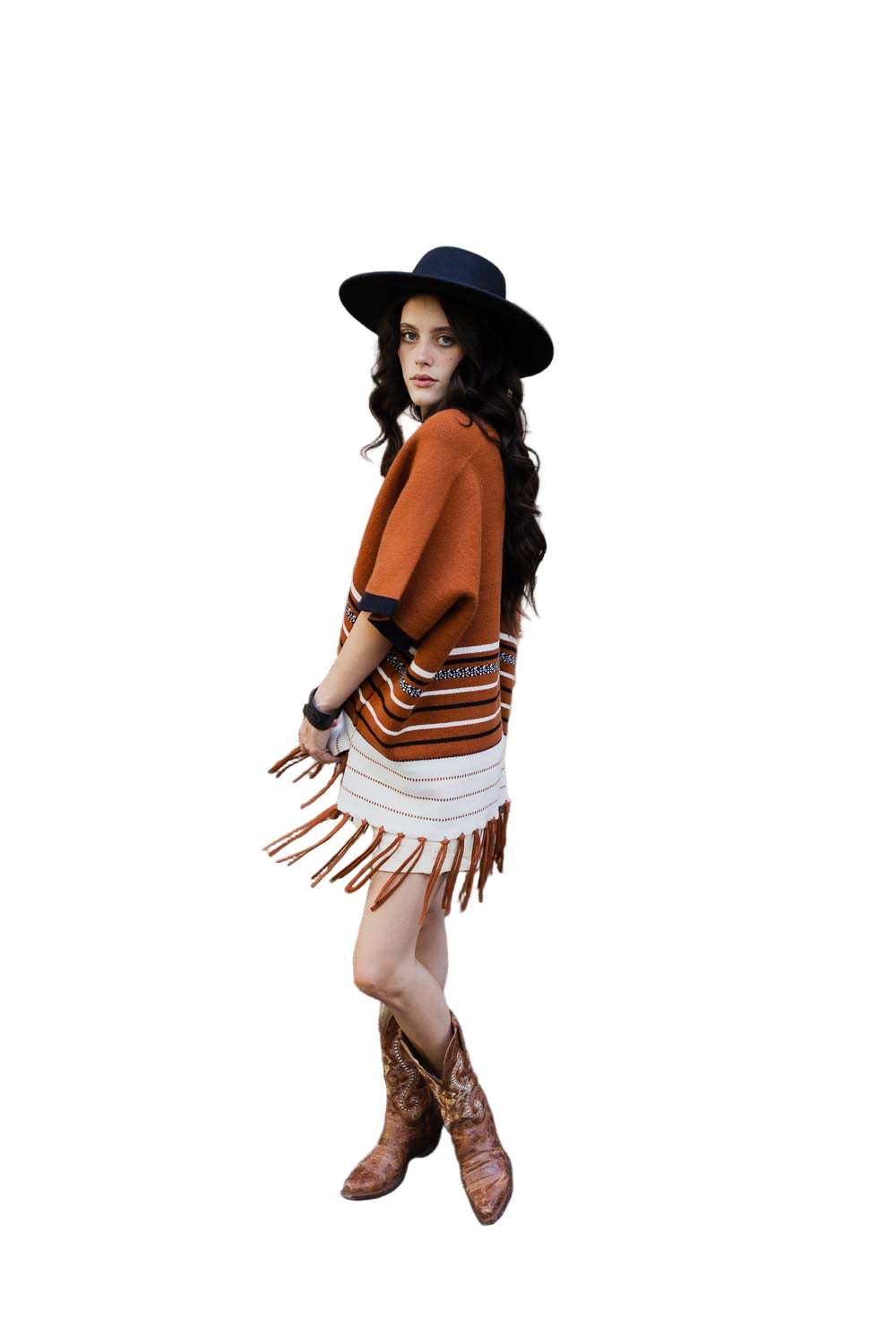 Western Luxe Fringed Ruana