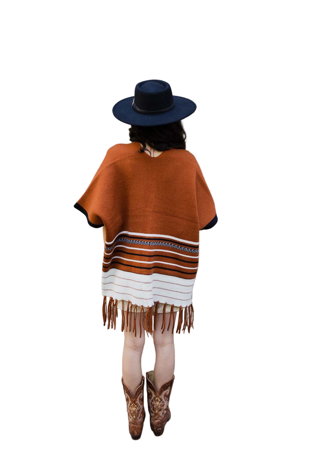 Western Luxe Fringed Ruana