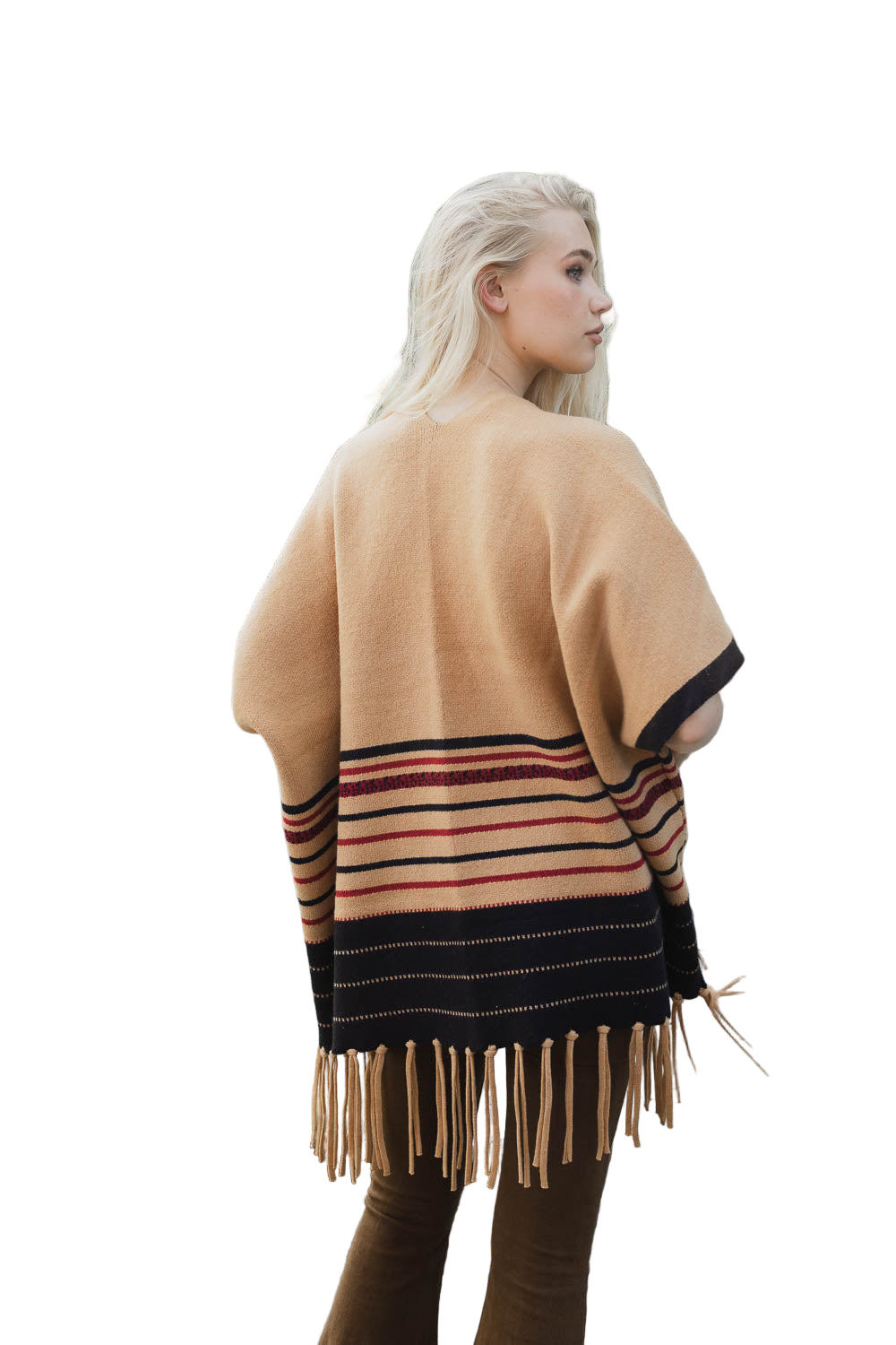 Western Luxe Fringed Ruana