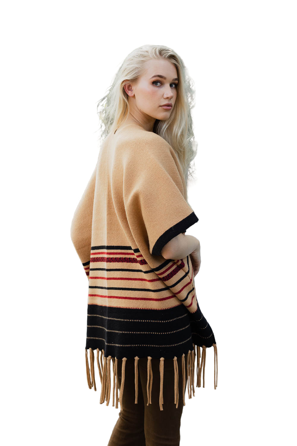Western Luxe Fringed Ruana