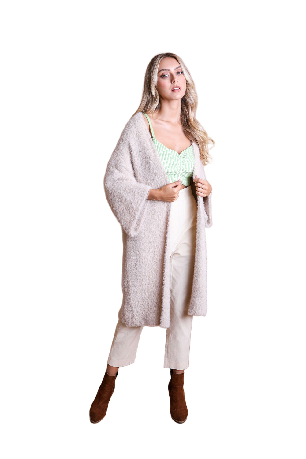 Ultra-Soft Luxe Mohair Knit Cardigan