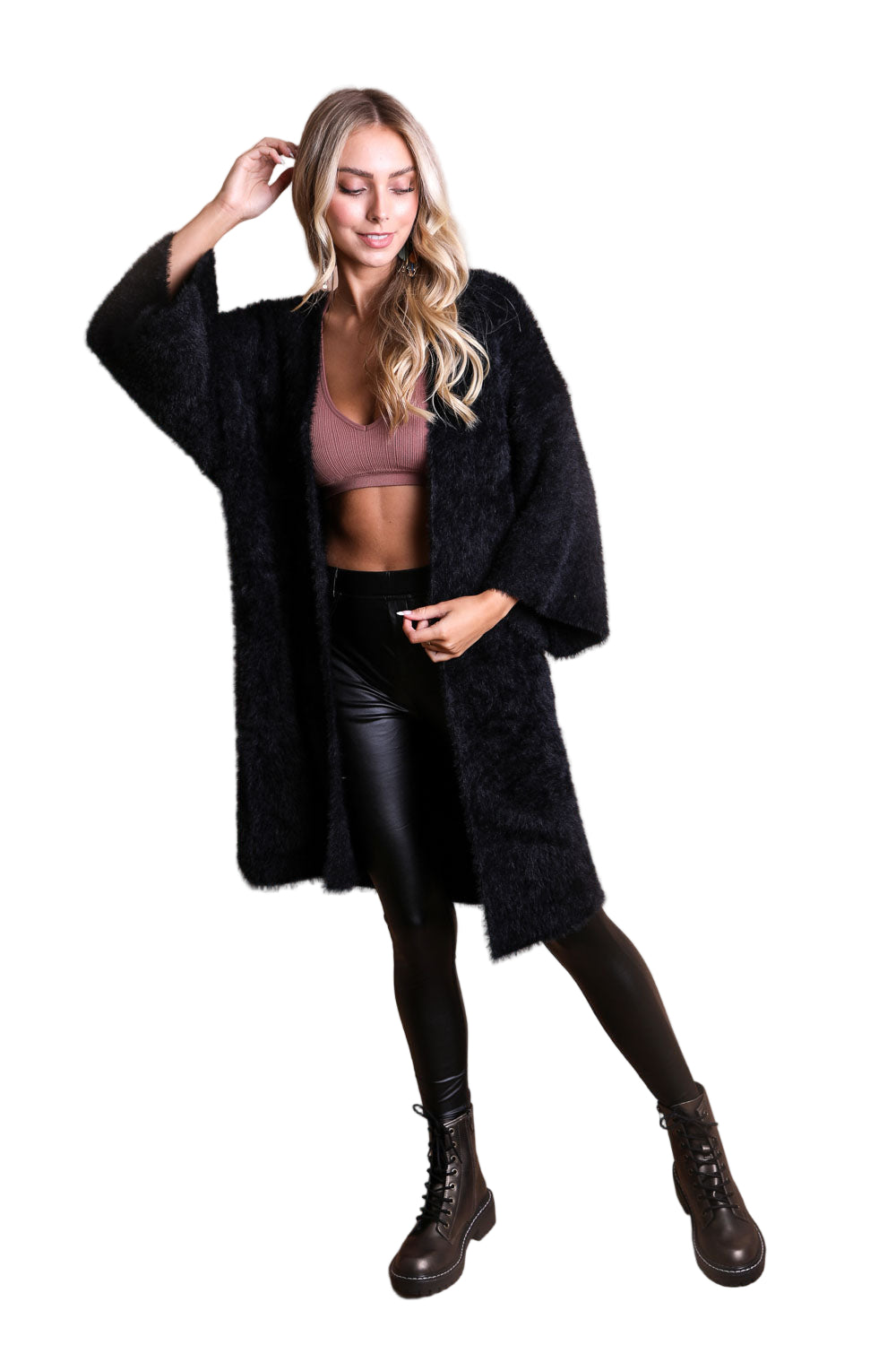 Ultra-Soft Luxe Mohair Knit Cardigan