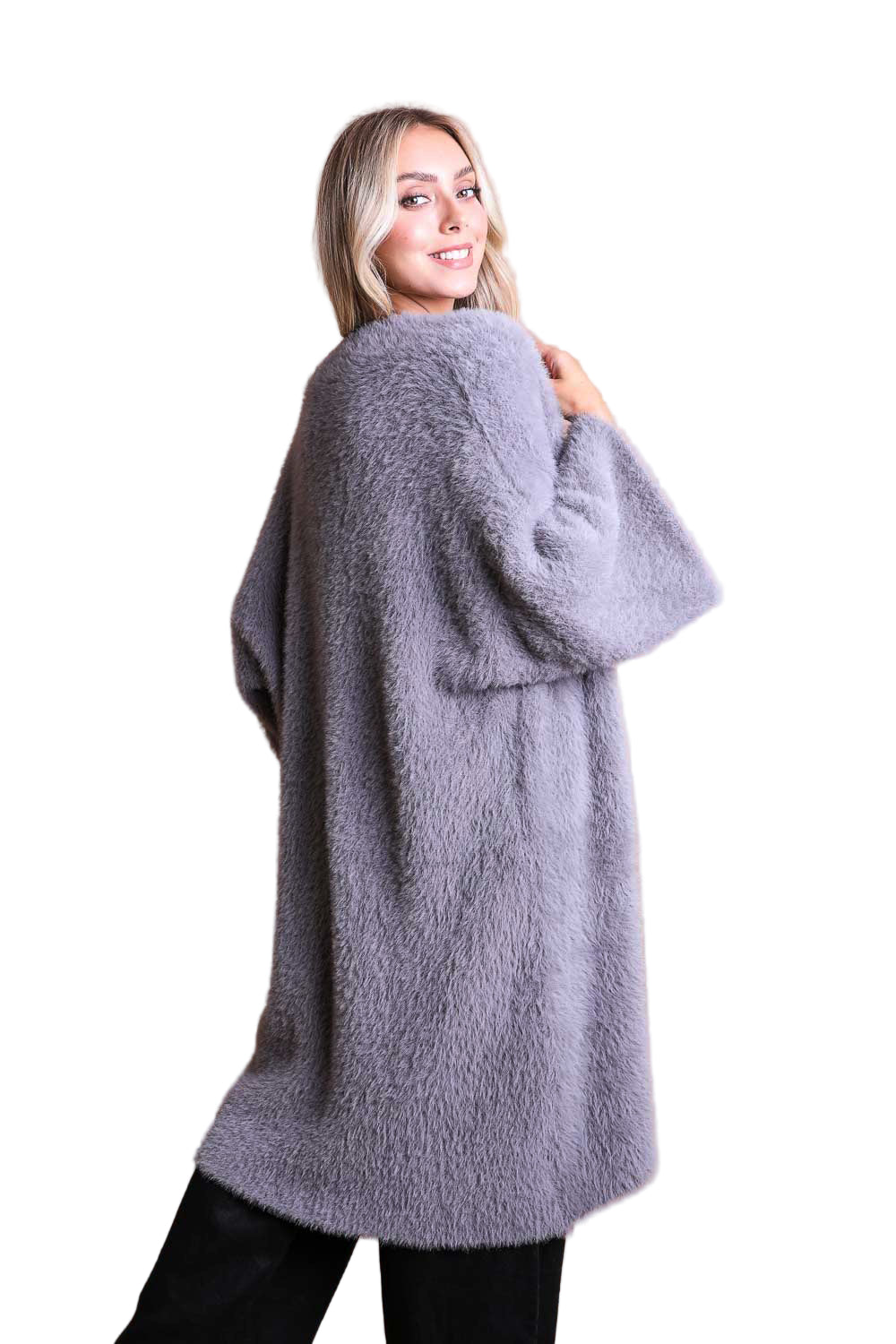 Ultra-Soft Luxe Mohair Knit Cardigan