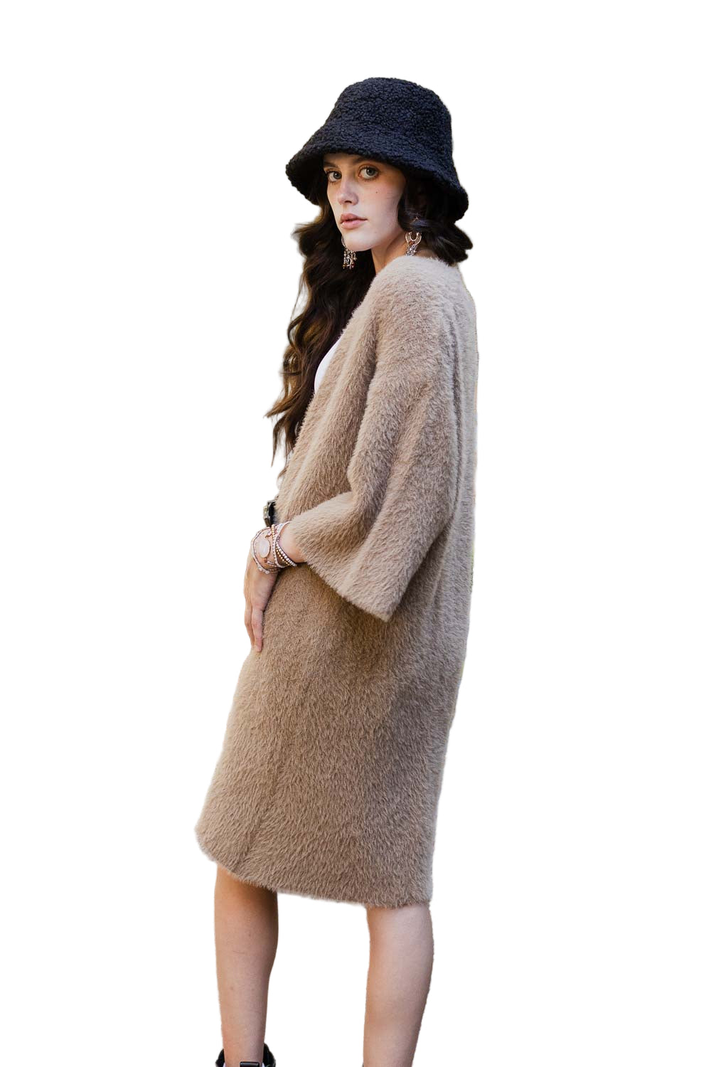 Ultra-Soft Luxe Mohair Knit Cardigan