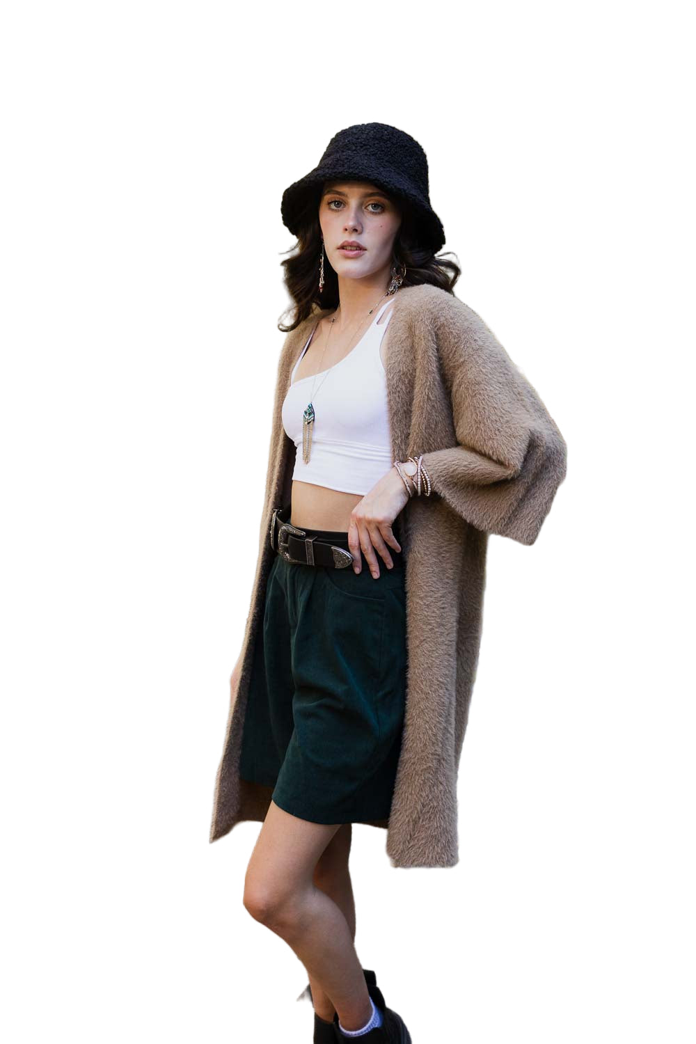 Ultra-Soft Luxe Mohair Knit Cardigan