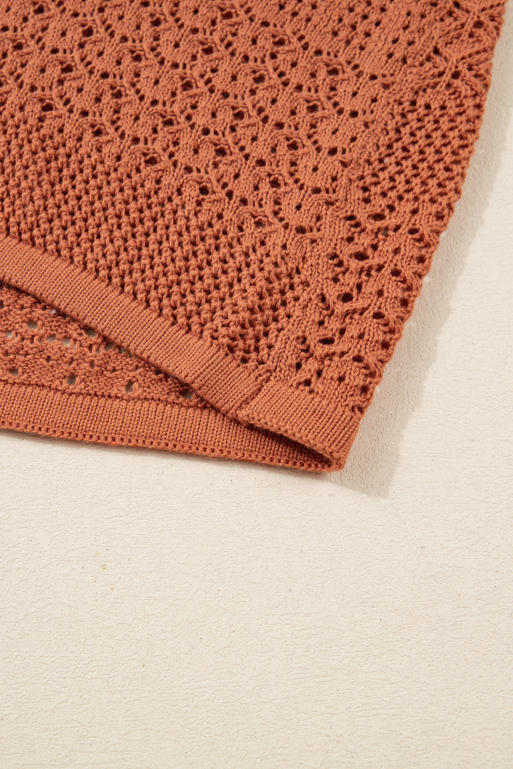 Redwood Burl Mixed Pattern Knitted Open Front Plus Cardigan