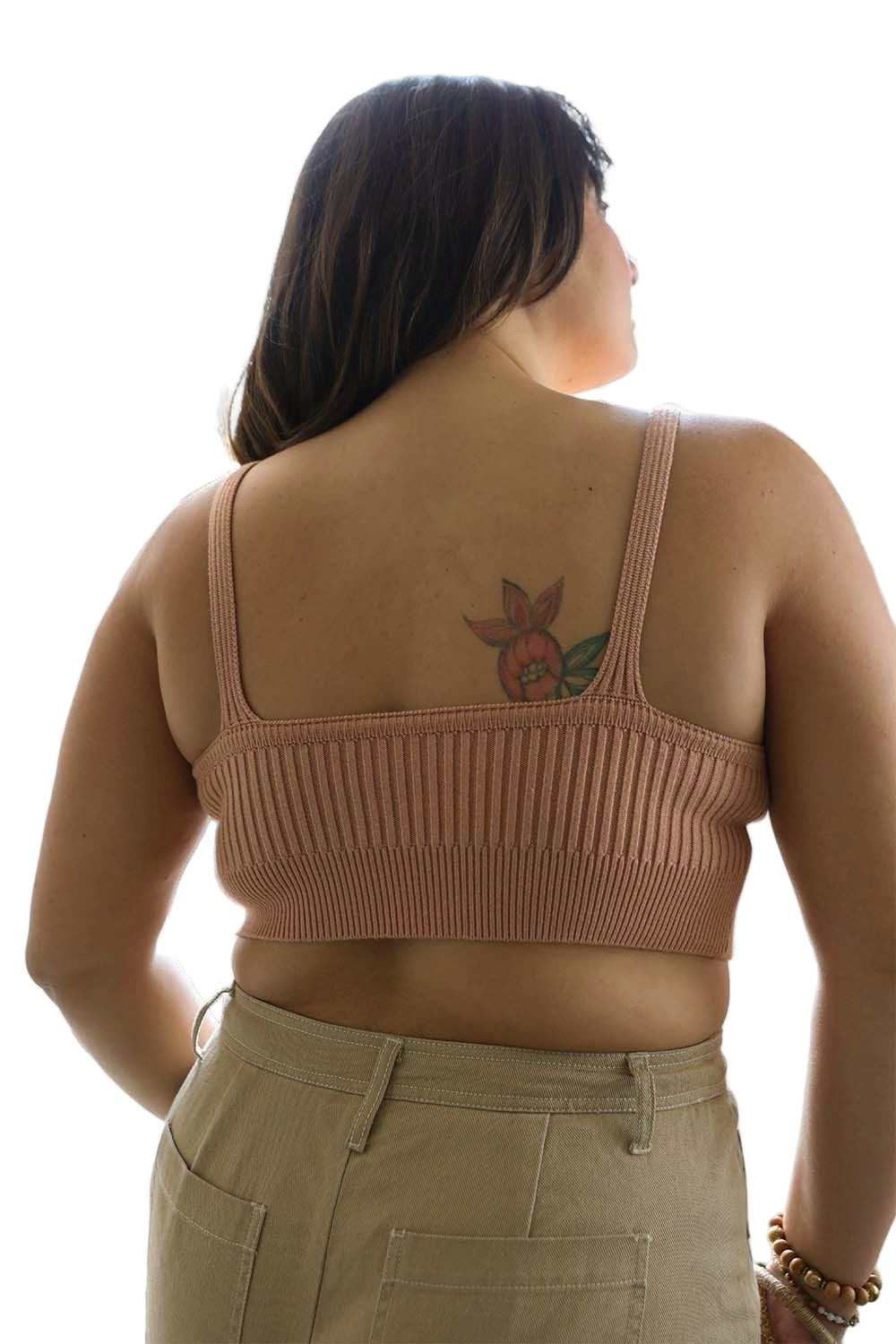 Contour Rib Knit Brami Plus