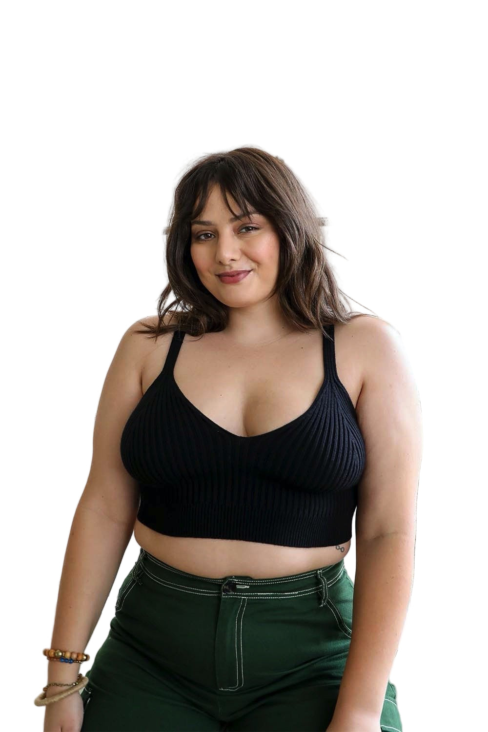 Contour Rib Knit Brami Plus