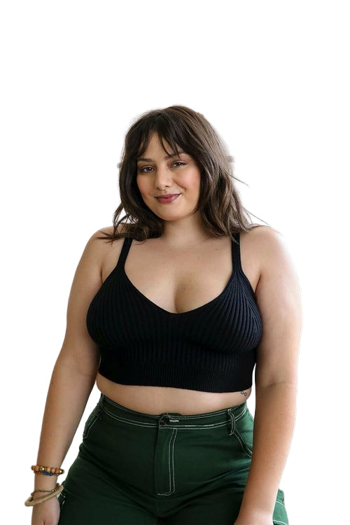 Contour Rib Knit Brami Plus