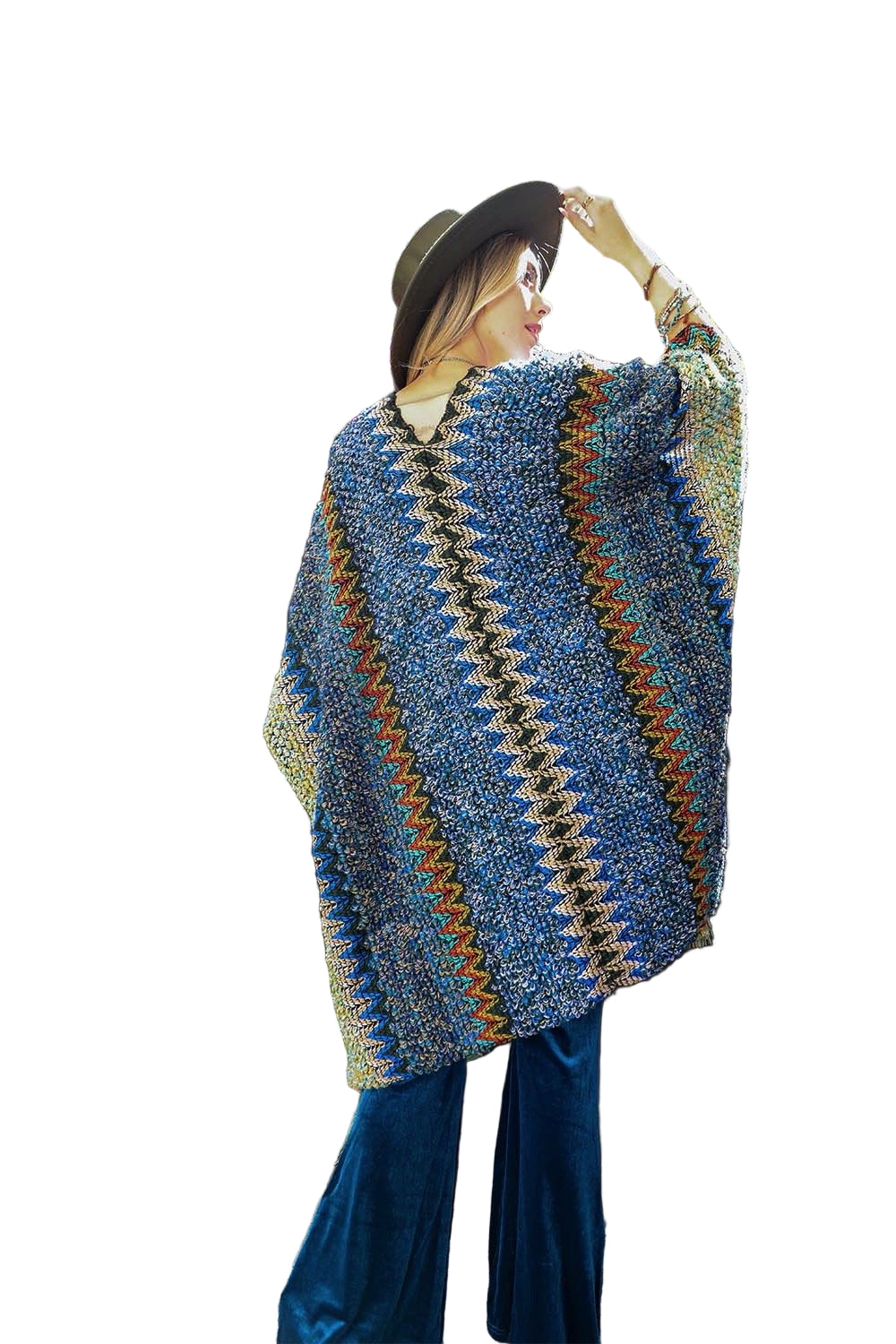 Cuddle Season Crochet Patterned Ruana