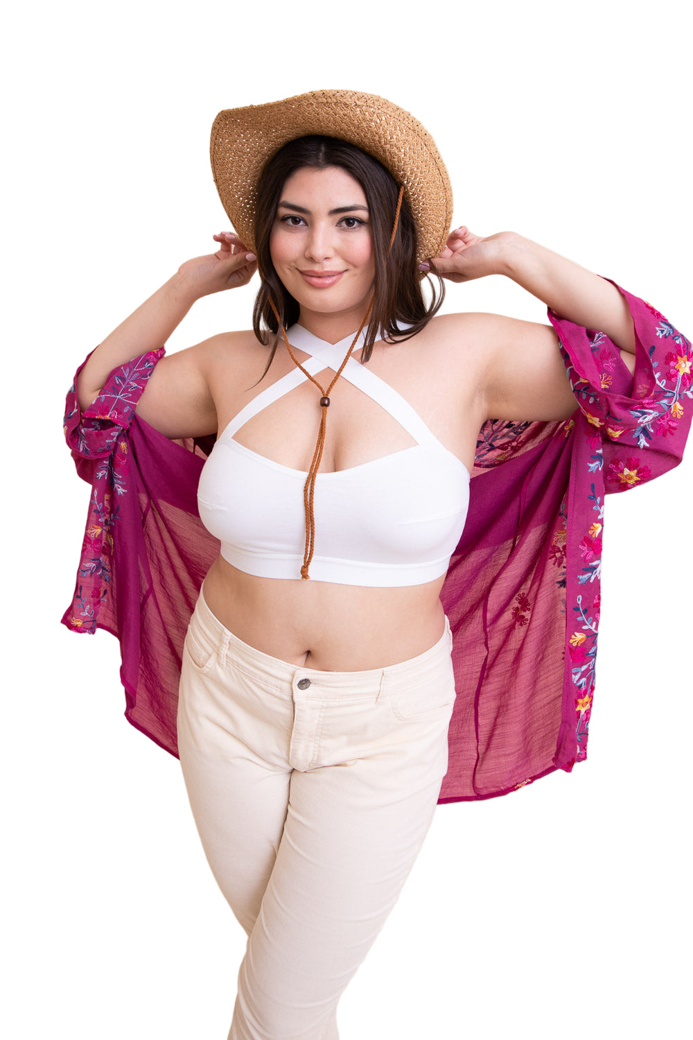Cross Front Bralette Plus Size