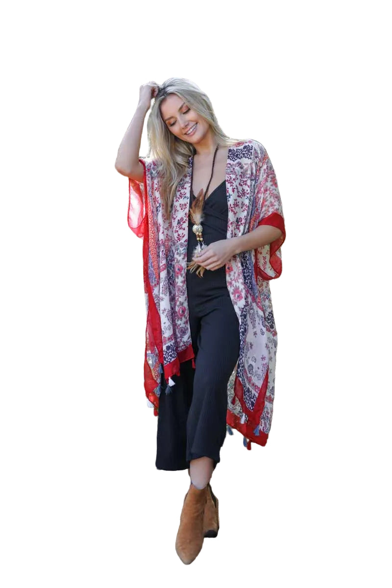 Paisley Floral Patchwork Kimono