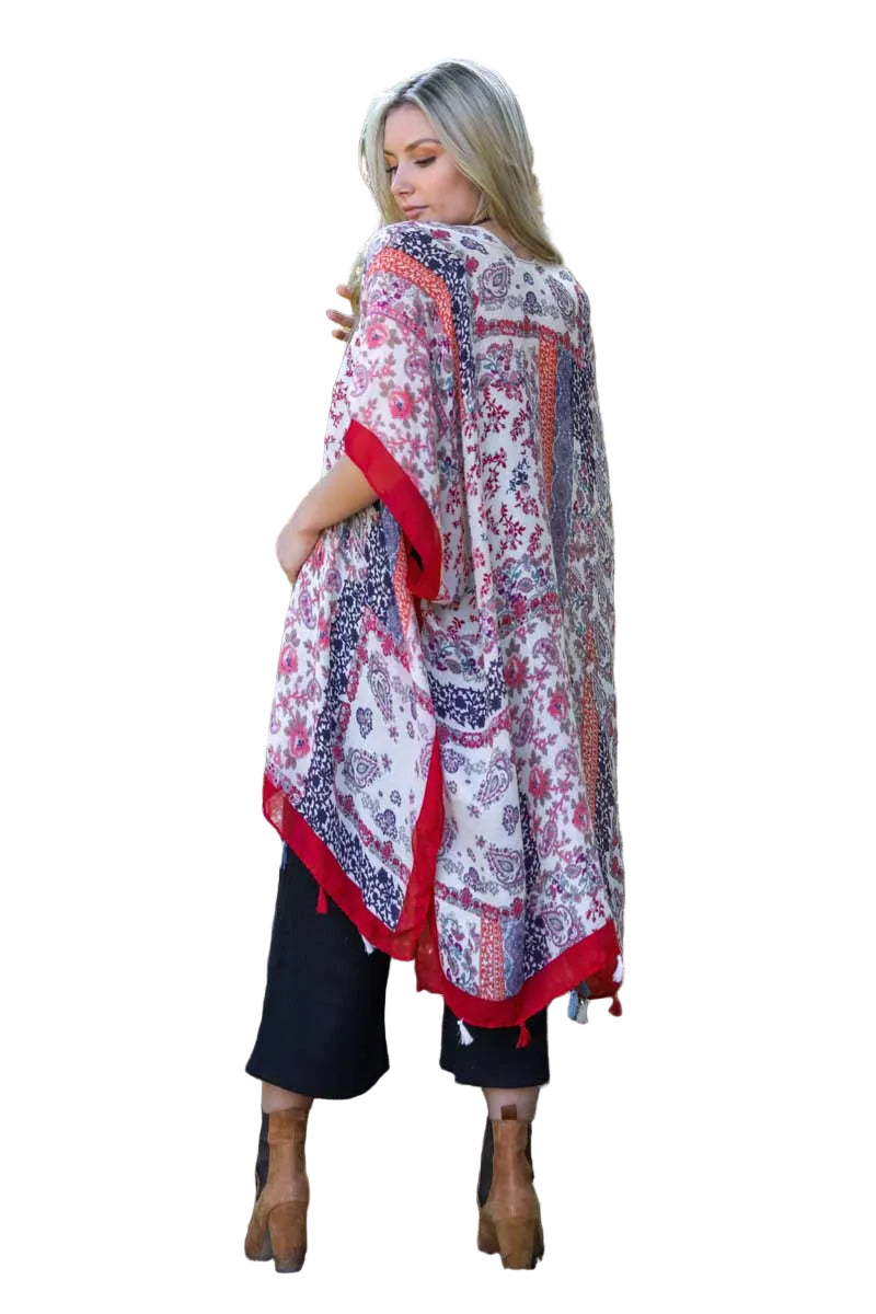 Paisley Floral Patchwork Kimono