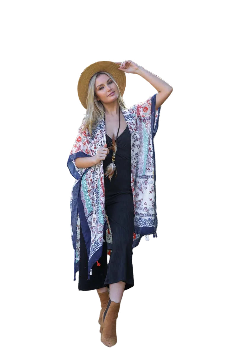 Paisley Floral Patchwork Kimono