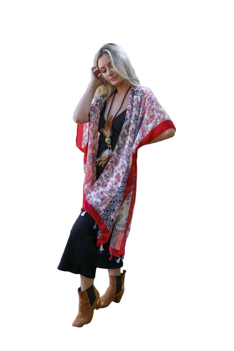 Paisley Floral Patchwork Kimono