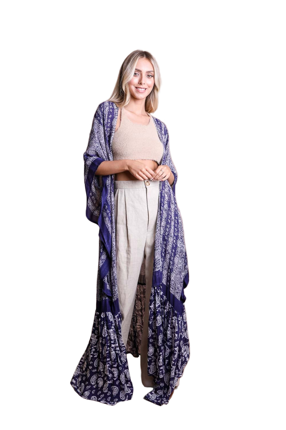 Paisley Free Flow Kimono