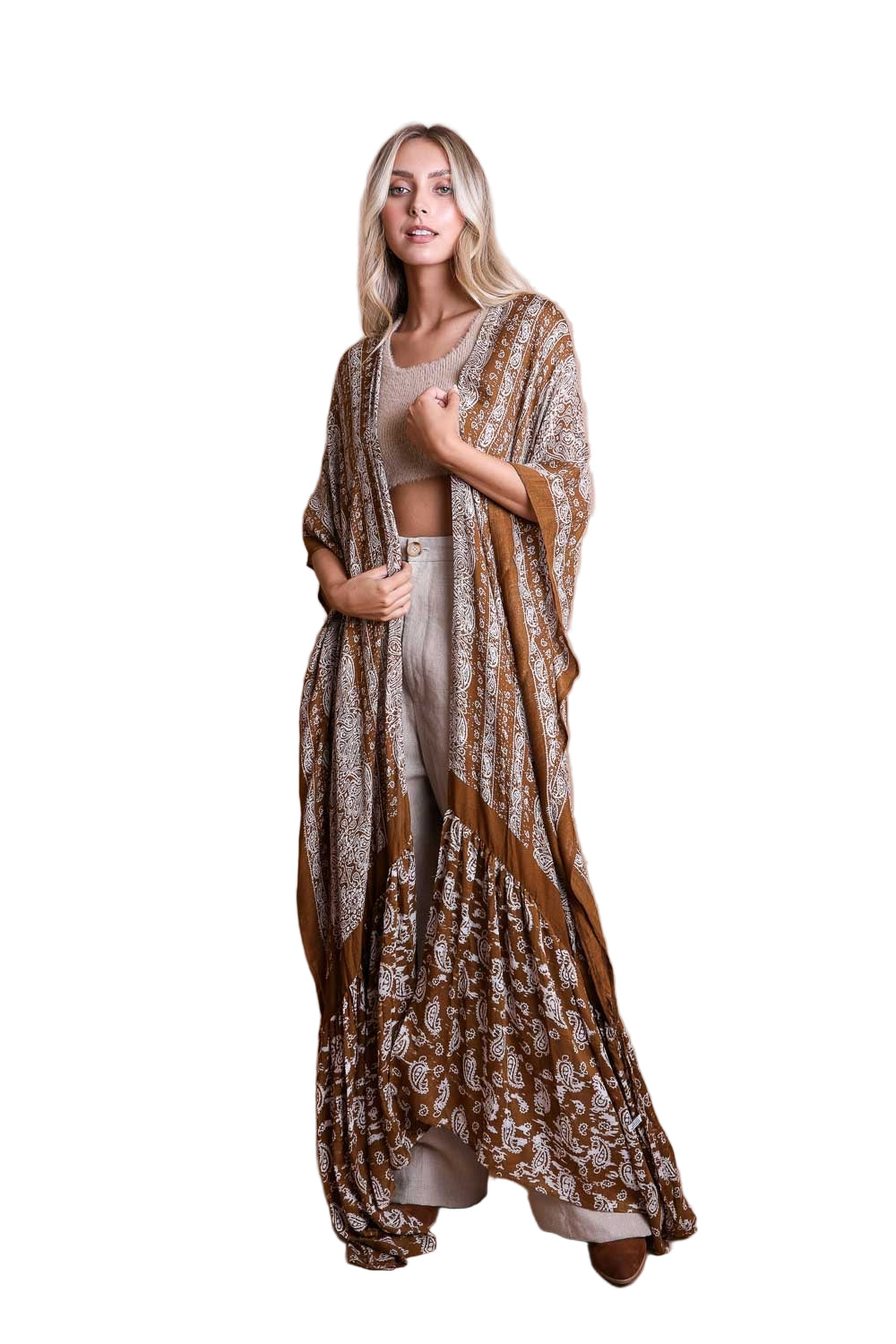 Paisley Free Flow Kimono