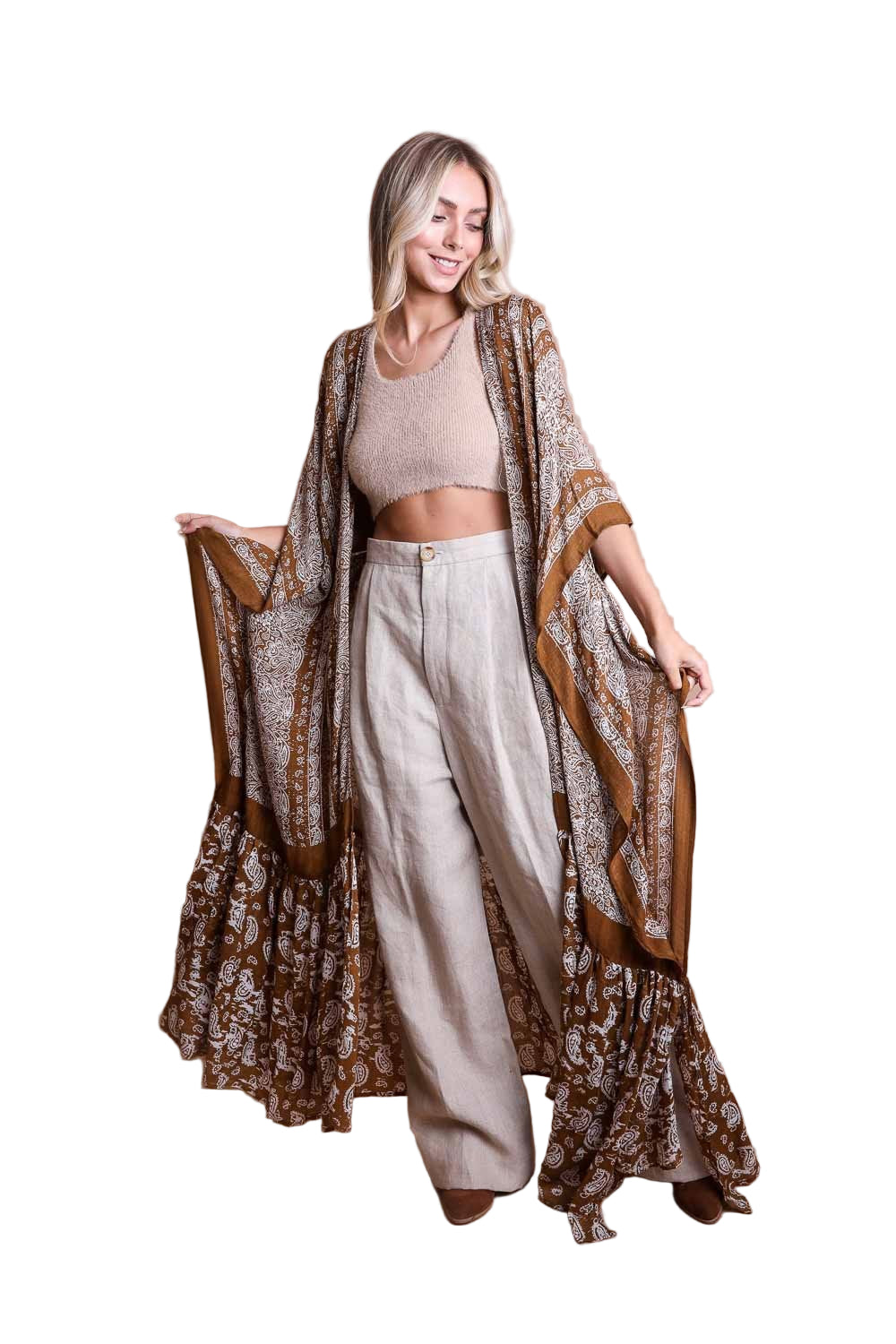 Paisley Free Flow Kimono