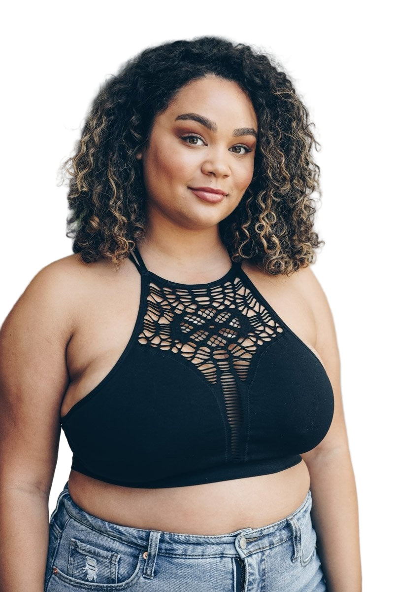 Plus Cutout Seamless Bralette