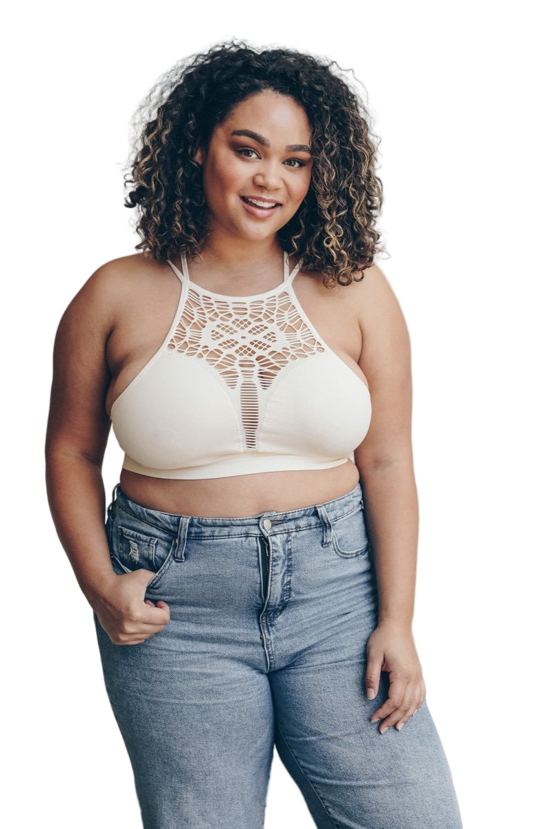 Plus Cutout Seamless Bralette