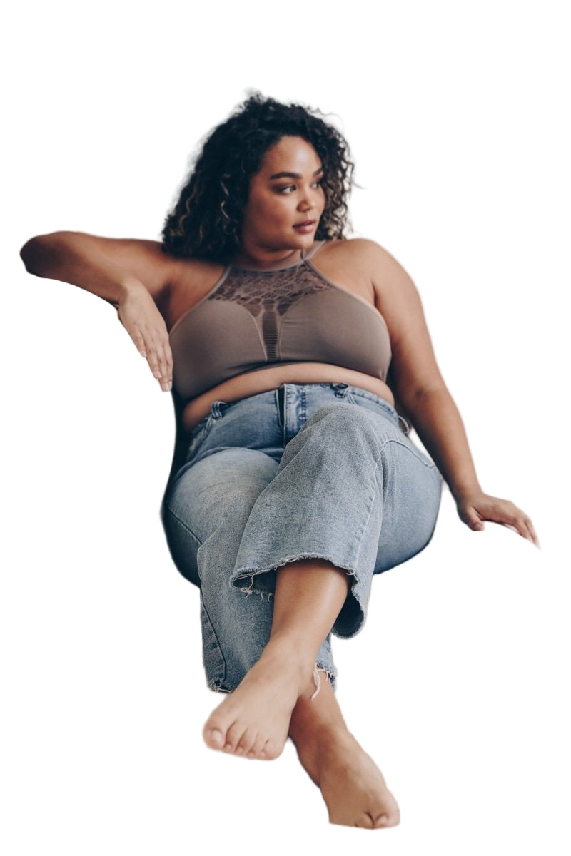 Plus Cutout Seamless Bralette