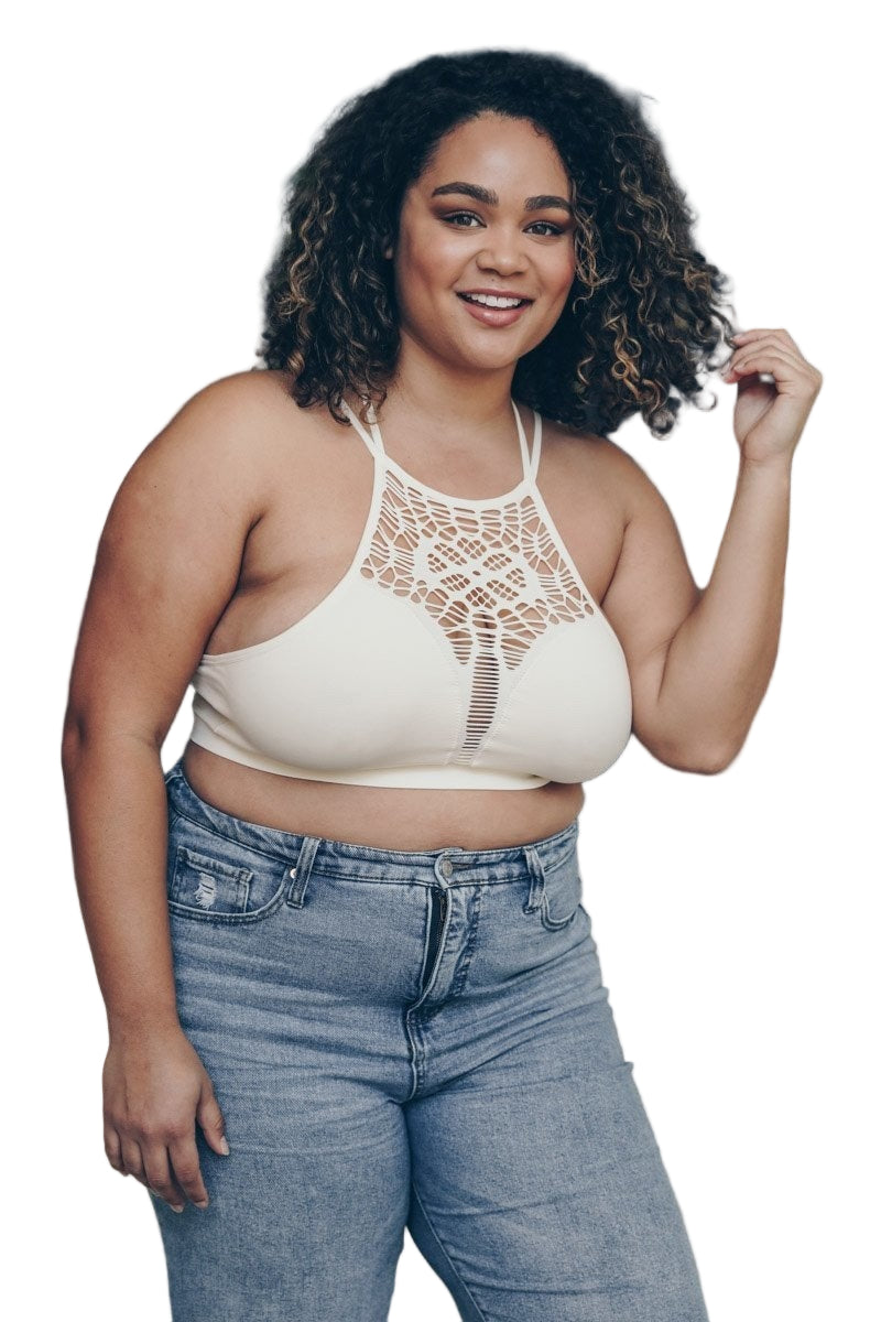 Plus Cutout Seamless Bralette