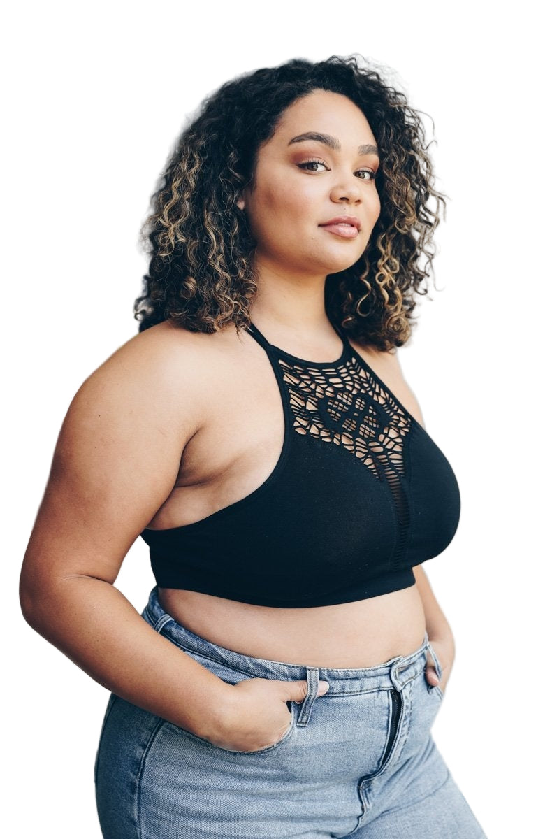 Plus Cutout Seamless Bralette