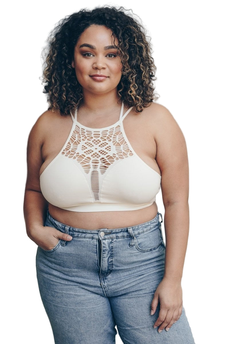 Plus Cutout Seamless Bralette