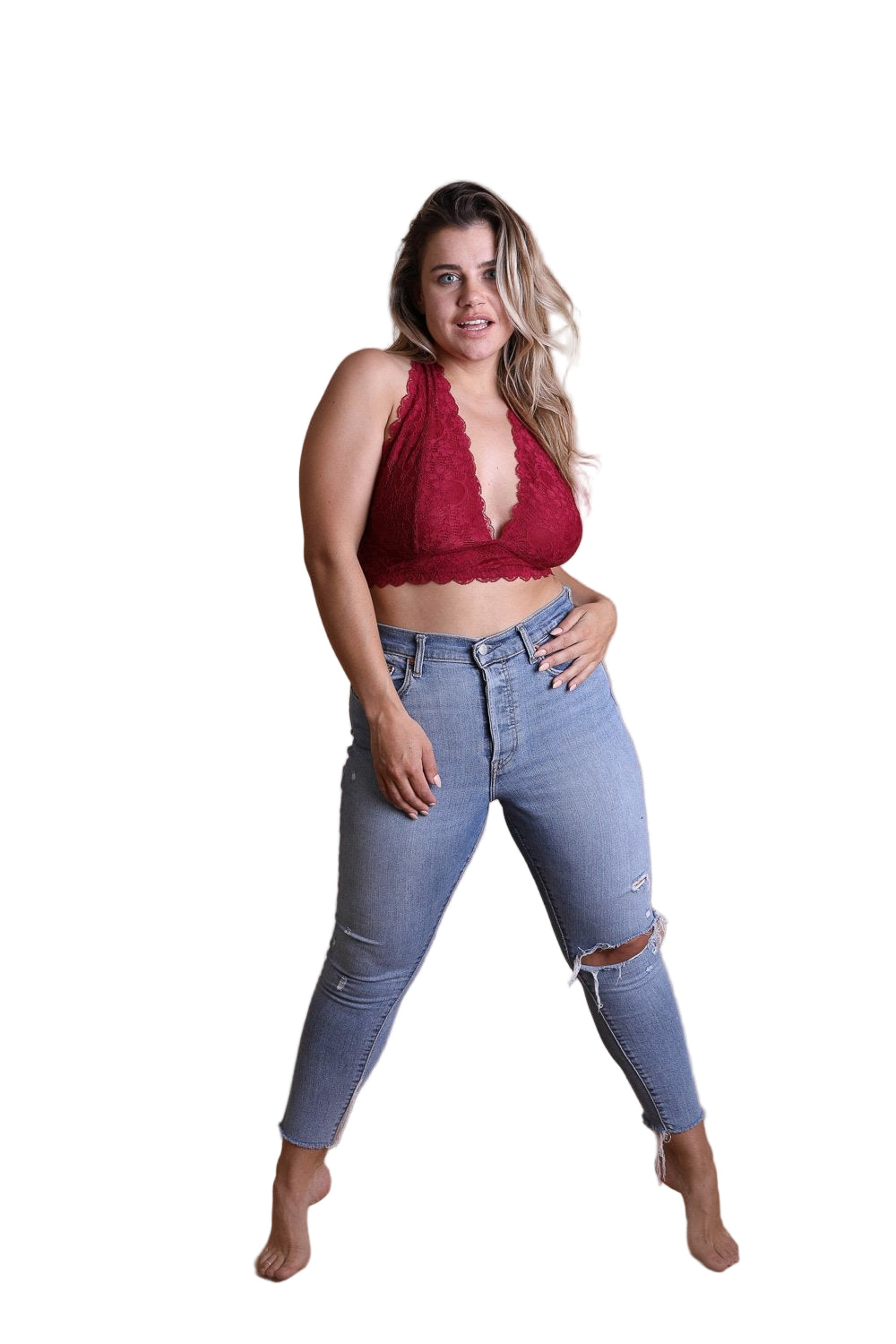 Plus Halter Top Bralette