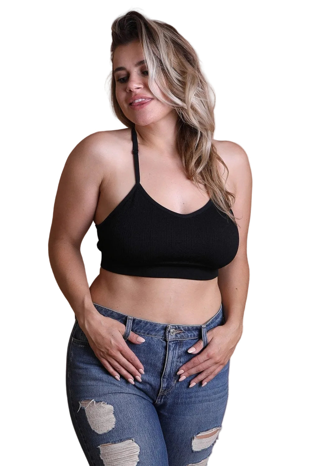 Plus Size Tattoo Back Bralette