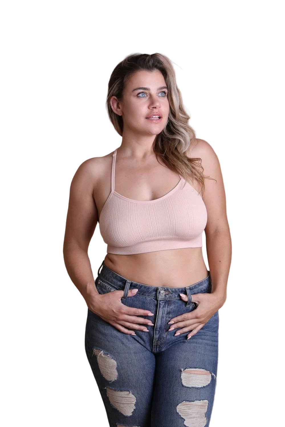 Plus Size Tattoo Back Bralette