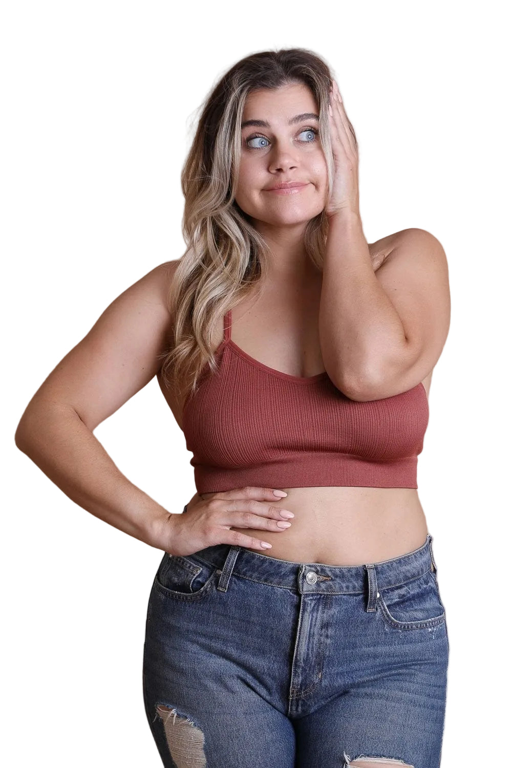 Plus Size Tattoo Back Bralette