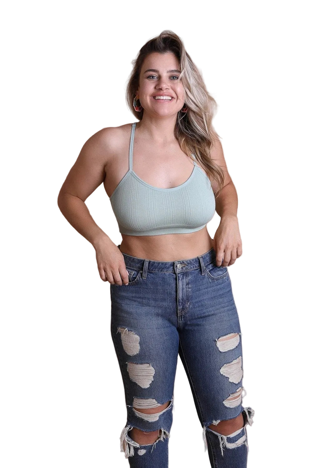 Plus Size Tattoo Back Bralette