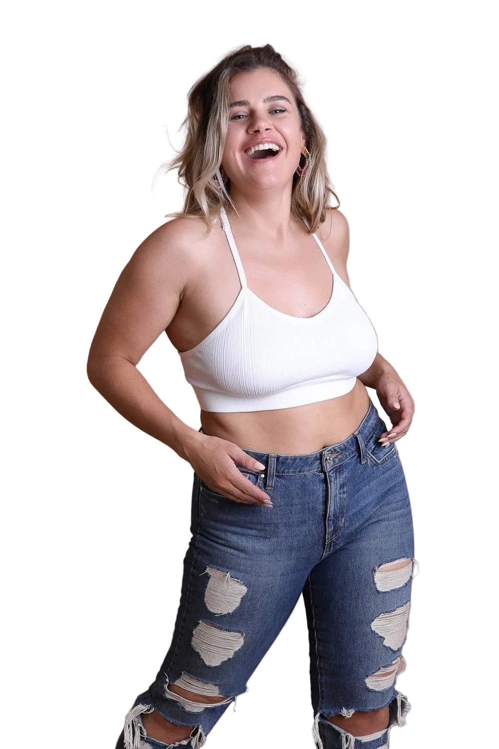 Plus Size Tattoo Back Bralette