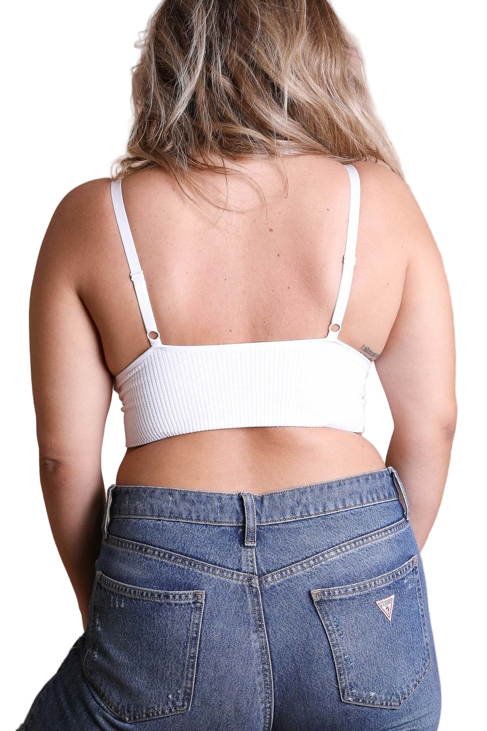 Waistband Loop Lace Brami Plus Size – Elegant Stretchy Lace Cami